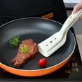thumbnail image 1 of 2-in-1 Frying Spatula & Shovel Clip | Flexible Silicone Turner | Non-Scratch Kitchen Tool | Ergonomic Design | Secure Clamp Head | 29.5x7cm | Durable Utensil for Home Cooking, 1 of 6