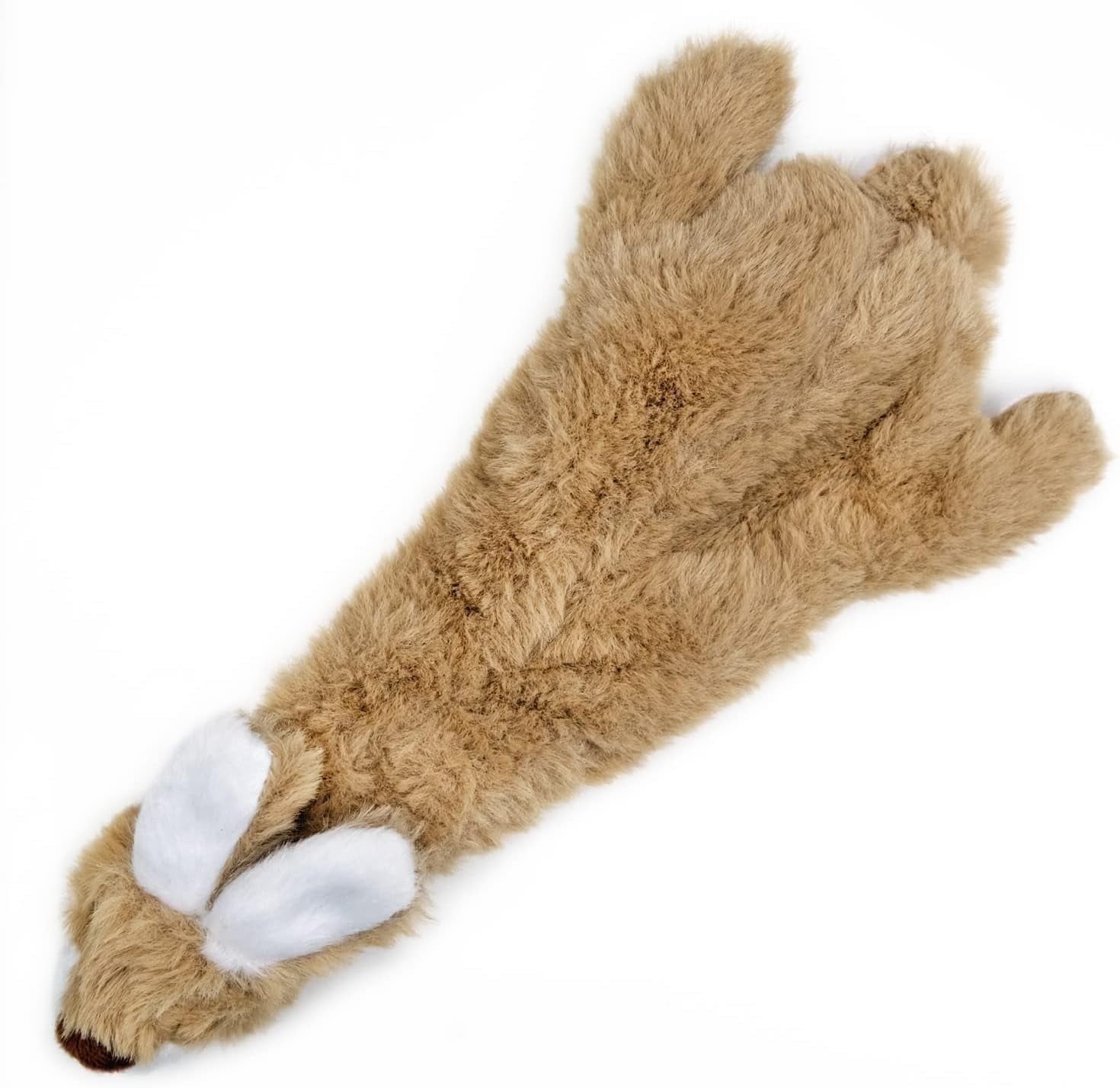 2-in-1 Fun Skin Stuffless Dog Squeaky Toy by Best Pet Supplies - Hare, Small