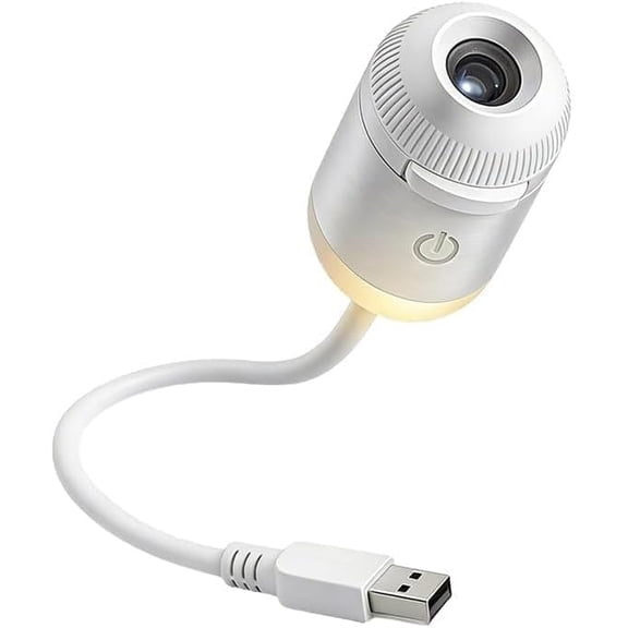 2-in-1 Galaxy Projector Night Light, 2026 New USB Starry Sky Night Light Projector with Adjustable Brightness, Mini LED Projection Lamp for Bedroom (24 Projection Films)