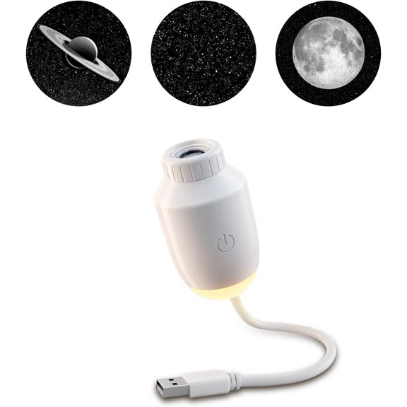2-in-1 Galaxy Projector Night Light Galaxy Ceiling Projector USB Portable Mini Starry Sky Light with 3 Projection Films Adjustable Brightness Led Night Lamp for Bedroom Car Roof