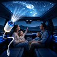 thumbnail image 1 of 2-in-1 Galaxy Projector Night Light, Mini USB LED Star Projector with 5 Interchangeable Slides, Portable 360° Rotating Starry Sky Light for Bedroom, Ceiling, Room Decor & Gifts, 1 of 7