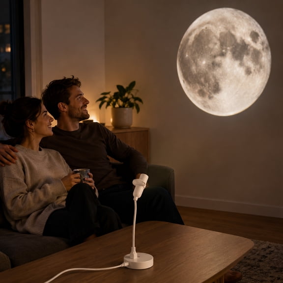 2-in-1 Galaxy Projector Night Light, Portable Starry Sky Night Light Projector for Bedroom, Mini LED Nightlight Wall Lamp for Adults (5 Projection Films)