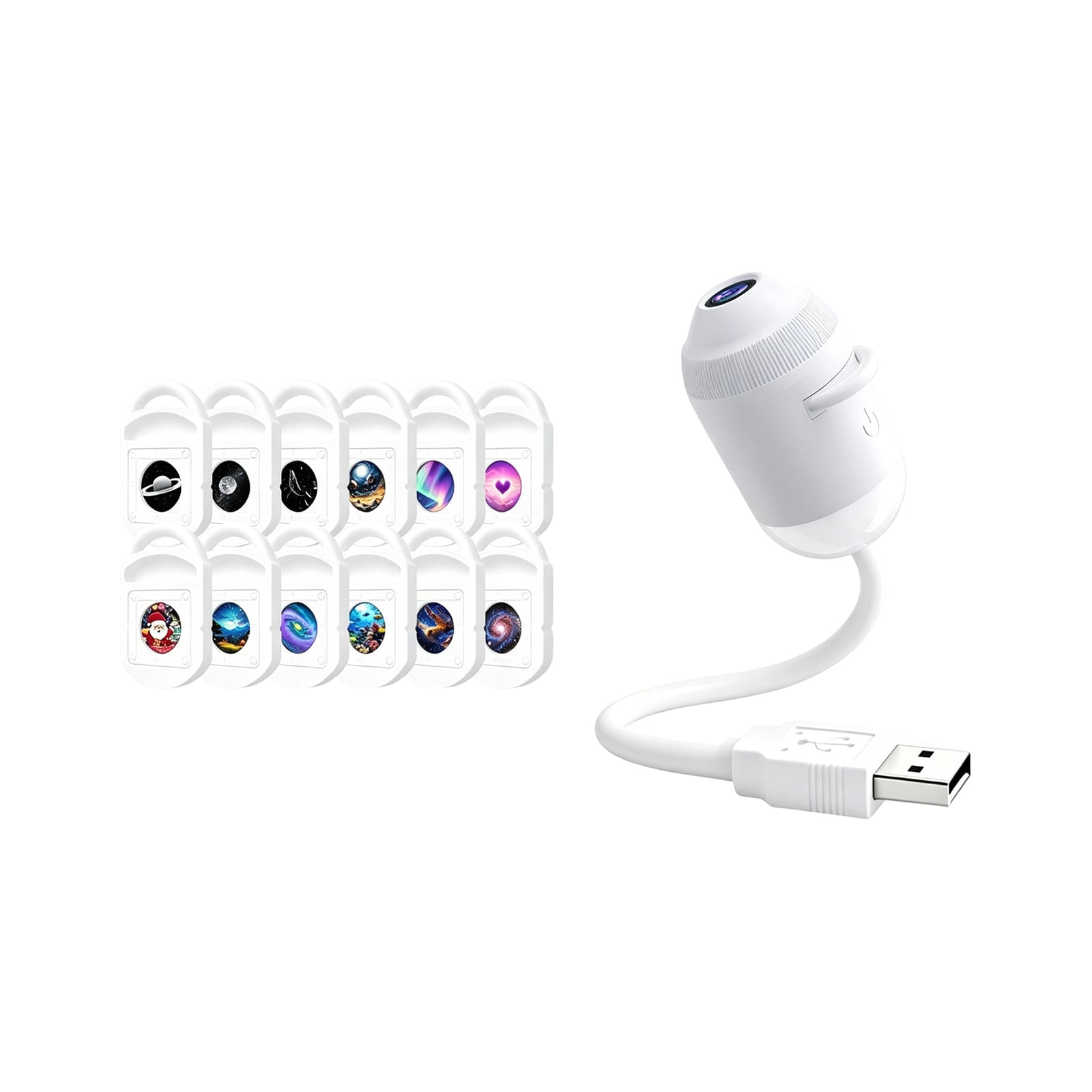 2-in-1 Galaxy Projector Night Light