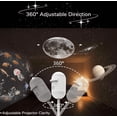 thumbnail image 1 of 2-in-1 Galaxy Projector Night Light, USB Starry Sky Night Light Projector for Bedroom, 360° Flexible Adjustment, with Sliding Projection Films, Bedroom Home Ceiling Car Decor Gift Moon A, 1 of 6