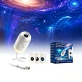 thumbnail image 1 of 2-in-1 Galaxy Projector Night Light, USB Starry Sky Night Light Projector for Bedroom, Mini LED Ceiling/Wall Projection Lamp with 360° Rotation, for Kids Adults Gifts (3 Slides), 1 of 6