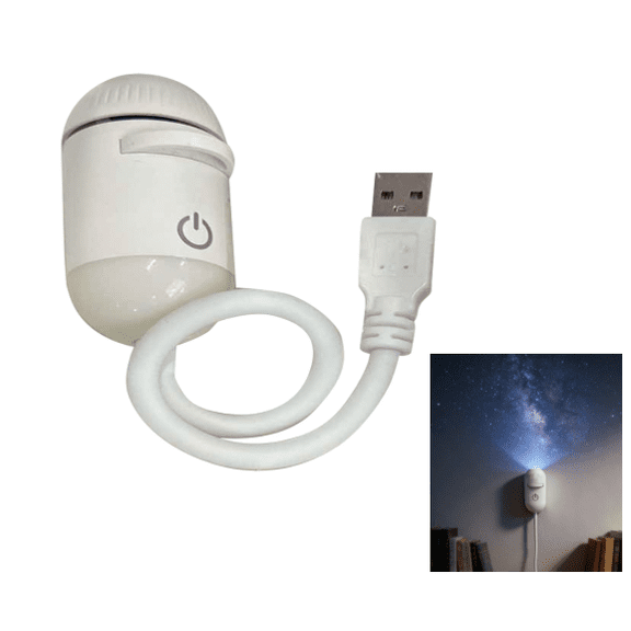 2-in-1 Galaxy Projector Night Light with Assorted Touch Projection Films, USB Wall Mount Ambient Spotlight(10 Touch Projection Films)