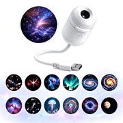 Galaxy Star Projector & Night Light, 360  Rotating LED Lamp with 12 HD Films for Bedroom Kids Room Car Decor
