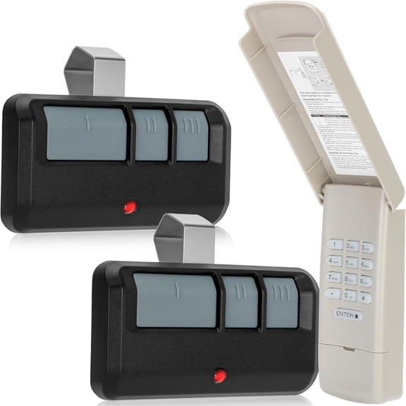 2-in-1 Garage Door Remote & Keypad Set, Fit for Liftmaster Chamberlain Craftsman 893MAX+877MAX