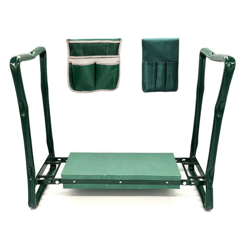 2-in-1 Garden Kneeler &amp; Seat, Folding Seat w/EVA Foam Kneeling Pad ...