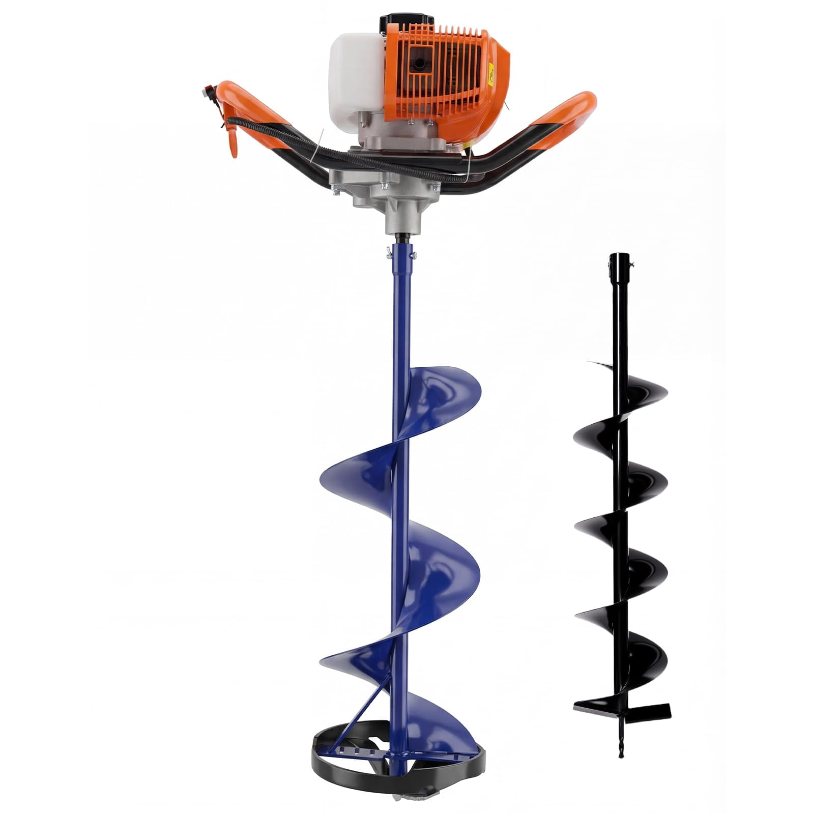 2-in-1 Gas Ice Auger & Post Hole Digger, 52CC 2-Stroke Engine – 10