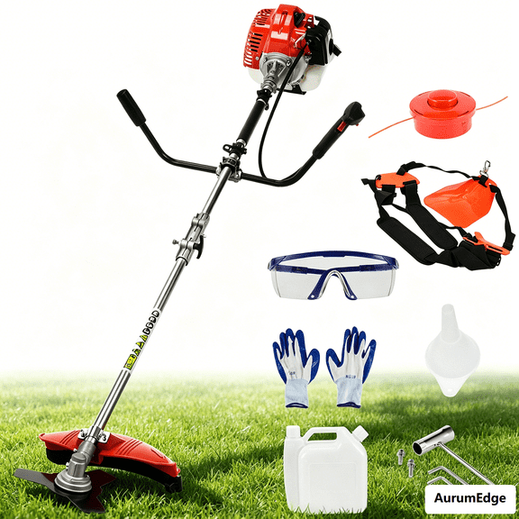 2 in 1 Gas Weed Wacker, 52CC 2-Stroke Weed Wacker Gas Powered, 2 in 1 Multi-Functional String/Grass Trimmer, Brush Cutter for Gardening