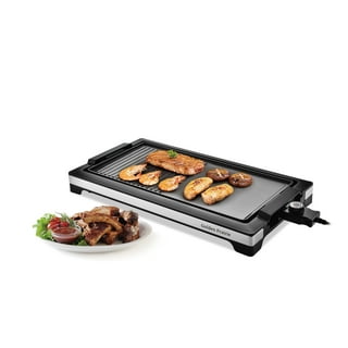 OVENTE 1000-Watt Portable Electric Indoor Grill with Non-Stick Grilling  Plate, Copper GD1632NLCO - The Home Depot