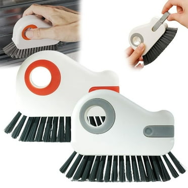 2-in-1 Groove Cleaning Brush, Multi Grout Cleaning Brush with Hard Bristles