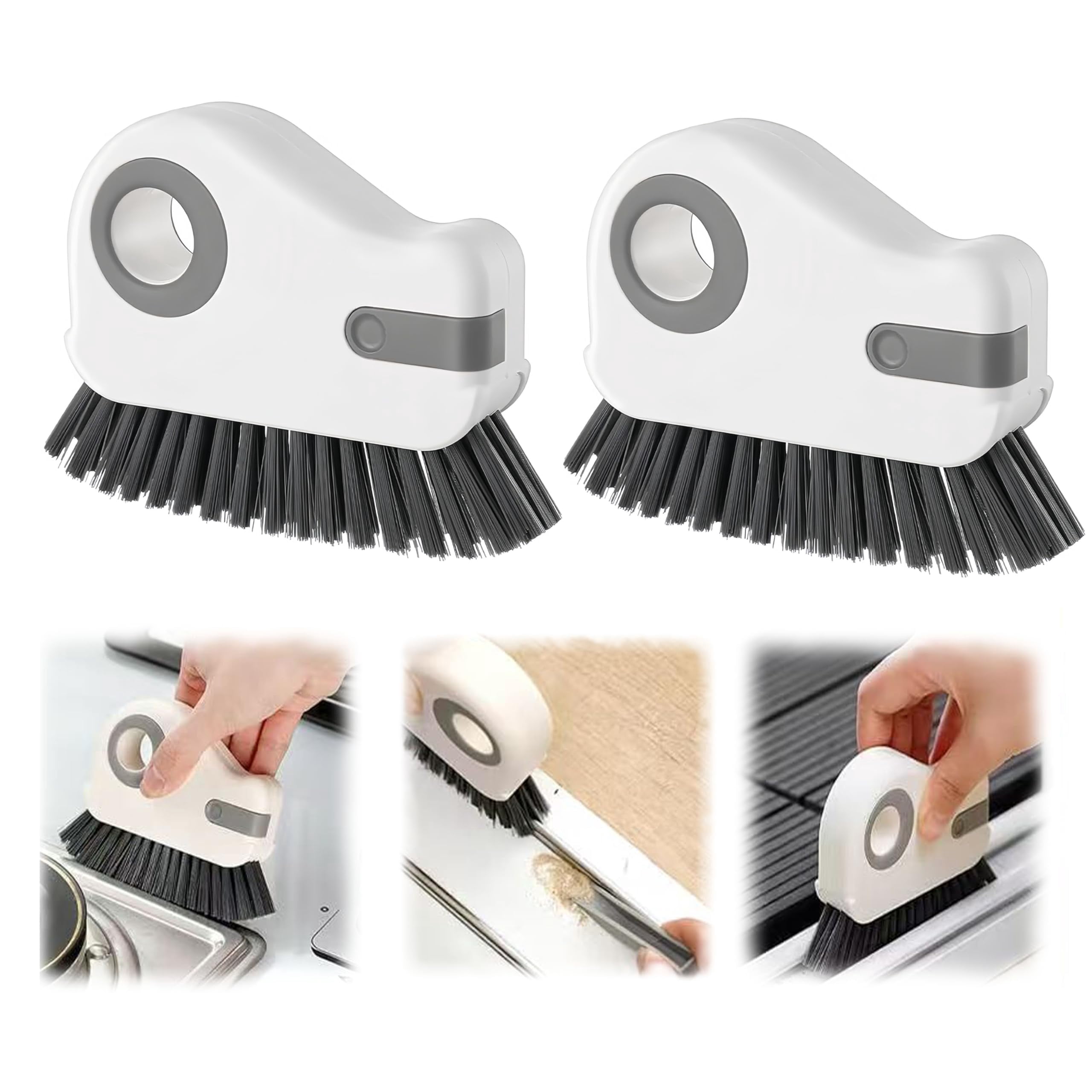 Window Accessory Groove 2 in 1 Groove Cleaning Brush, Multifunctional Window Track Cleaner ...