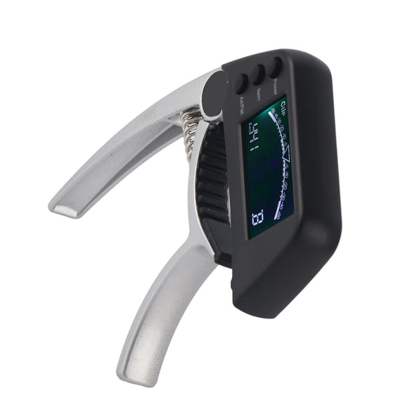 2,in,1 Guitar Capo Tuner w/ LCD, Precise Tuning for Acoustic Electric Guitars