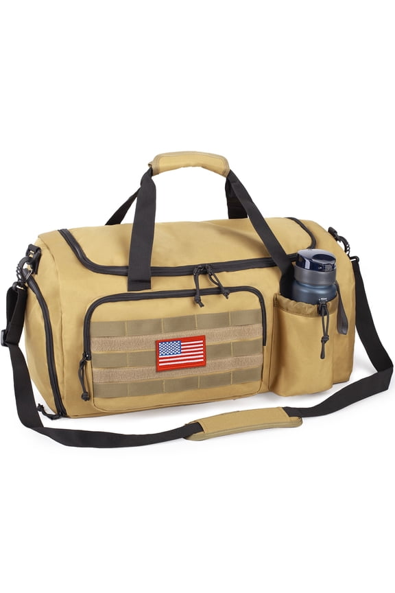 Large 60L 2-in-1 Convertible Sports Bag, Multi-functional Travel Duffle with Shoe Compartment for Daily Use