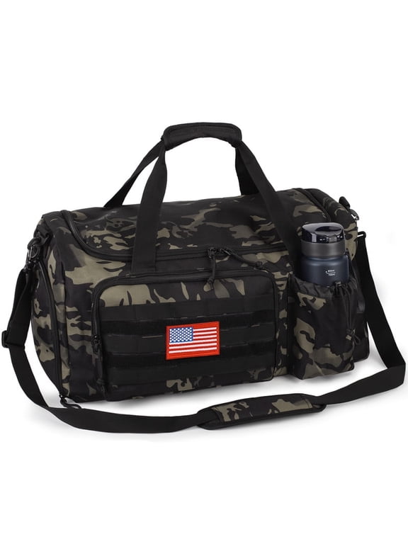 2-in-1 Gym Bag for Men, 40L Large Travel Bag with Shoes Compartment, Multi-functional Bags