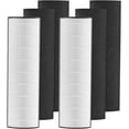 thumbnail image 1 of 2-in-1 HEPA Replacement Filter Compatible with Pure Enrichment PureZone Elite 4-in-1 Air Purifier (PEAIRTWR), Carbon Activated Pre-filter + HEPA Air Filter, 2 Pack, 1 of 2