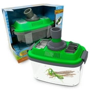 2-in-1 Habitat with Microscope for Insects and Other Critters, Includes Lid with Vents, Removable Portable Microscope