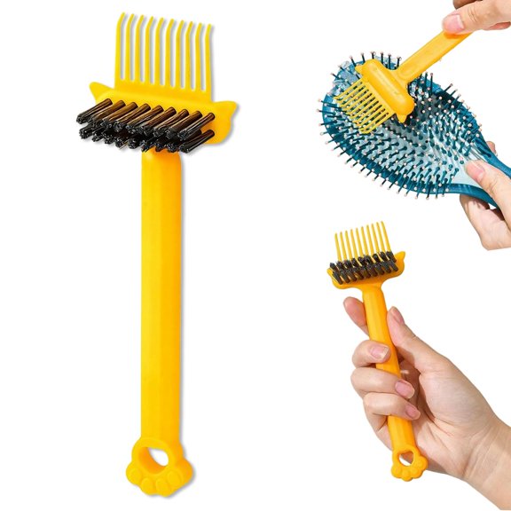 2-in-1 Hair Brush Cleaner and Remover Tool,Comb Cleaning Brush for Removing Hair and Dust,Portable Remover Rake for Home and Salon Use.