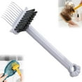 thumbnail image 1 of 2-in-1 Hair Brush Cleaning Tool, Mini Comb Cleaner Rake with Bristles for Removing Hair and Dust, 1 of 6