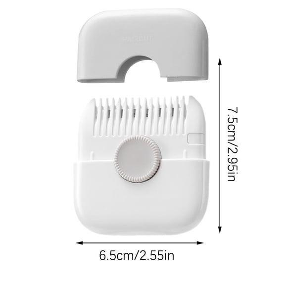 2-in-1 Hair Clipper and Comb for Home Use, Stainless Steel Blade for Thinning and Trimming Hair, Removable Design for Easy Cleaning in Gray