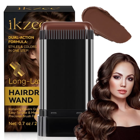 2-in-1 Hair Color Stick & Comb, Precision Brush for Accurate Coverage, Quick Root Touch-Up, Coloring Tool – Light Brown