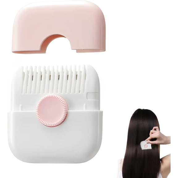 2 in 1 Hair Split End Trimmer for Girls Women, Double Sided Hair Razor Comb Cutter