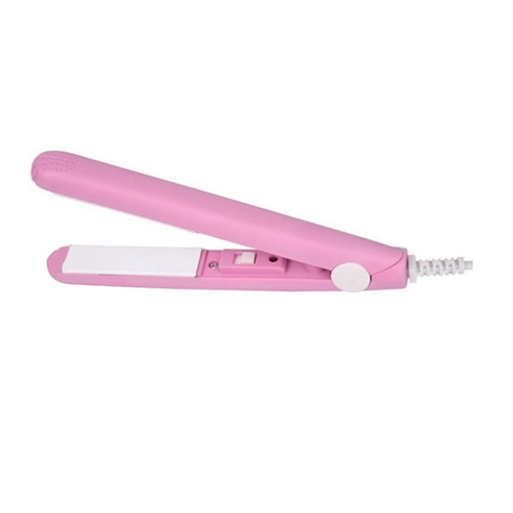 2-in-1 Hair Straightener & Curler Mini Hair Curler Design for Short Hair Mini Dual Purpose Curling Iron US Plug