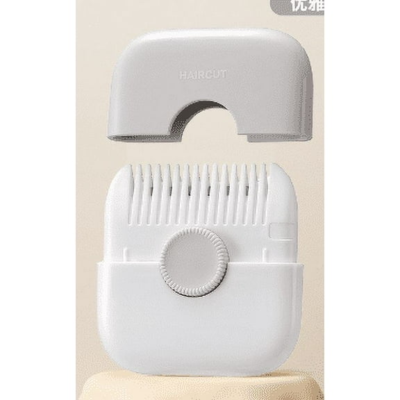 2 in 1 Hair Trimmer, Manual Bangs Trimmer Comb for Girls Women, Double Sided Hair Razor Comb Cutter (1 Pack)