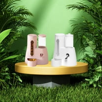 2-in-1 Hamster Water Bottle and Food Dispenser Leakproof Small Animal Cage Accessories for Gerbils Mice Hedgehogs with No Drip Tip (1-Pack)