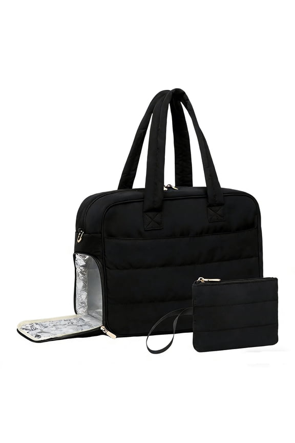 2-in-1 Handbag Lunch Bag, Insulated Lunch Box, Large Capacity Travel Tote, Laptop Case Combination, Detachable Shoulder Strap, Portable Storage, Work and Travel Organizer