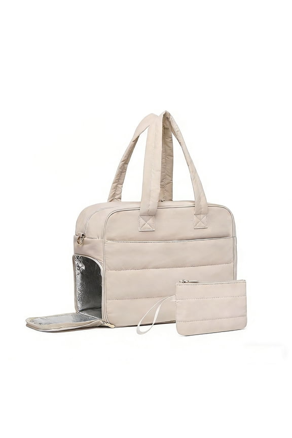 2-in-1 Handbag Lunch Bag, Insulated Lunch Box, Large Capacity Travel Tote, Laptop Case Combination, Detachable Shoulder Strap, Portable Storage, Work and Travel Organizer