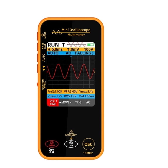 2-in-1 Handheld Oscilloscope, Smart Multimeter & Professional Voltmeter Tester ,Signal Measure