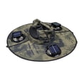 thumbnail image 1 of 2-in-1 Hands-Free Hat Fan with UPF 50+ Wide Brim, Dual Solar Fans Sun Hat with USB Charging & Adjustable Speeds for Fishing, Hiking & Outdoor Activities,Military Green,42cm / 16.5in, 1 of 8