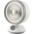 thumbnail image 1 of 2-in-1 Heater Fan Combo, Air Circulator with Remote Control, 55° Auto Oscillating Cooling Desk Fan, Tip-Over & Overheat Protection, Portable Space for Bedroom Office, 1 of 5