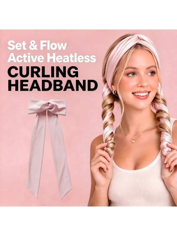 Flow Active Curling Headband – Kitsch Heatless Hair Curler for Soft Waves & Curls
