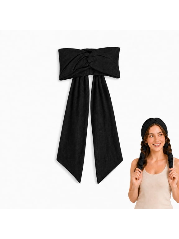 2-in-1 Heatless Curling Headband,Fabric Hair Styling Wrap Create curls without heat and without damaging your hair features an elastic fabric band suitable for long, curly hair