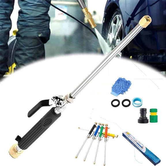 2-in-1 High Pressure Washer Gun Set Powerful Water Jet Sprayer for Car Washing, Outdoor Cleaning, Patio, and Garden, Efficient Water Saving Gift