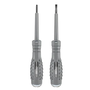 2-in-1 High Torque Strong Magnetic Screwdriver Electricity Detector, Electricity Tester Pen with Magnetic Grey