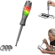 2-in-1 High Torque Strong Magnetic Screwdriver Electricity Detector, electric screwdriver, pen screwdriver electric, Dual-Light Measuring Electric Pen & Screwdriver-Straight-1pc
