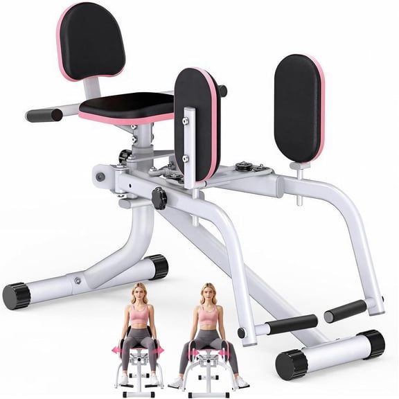 2-in-1 Hip Abductor & Adductor Machine, 3 Levels Adjustable Resistance, Targets Glutes & Inner Thighs. Compact, Space-Saving Design. Strength Training for Home Gym