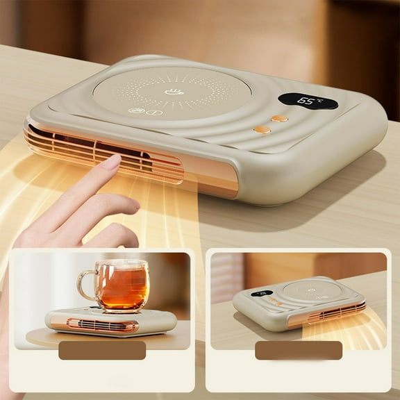 2-in-1 Household Desk Heater - Constant Temperature, Automatic Insulation & Warm Milk Function (Office Use)