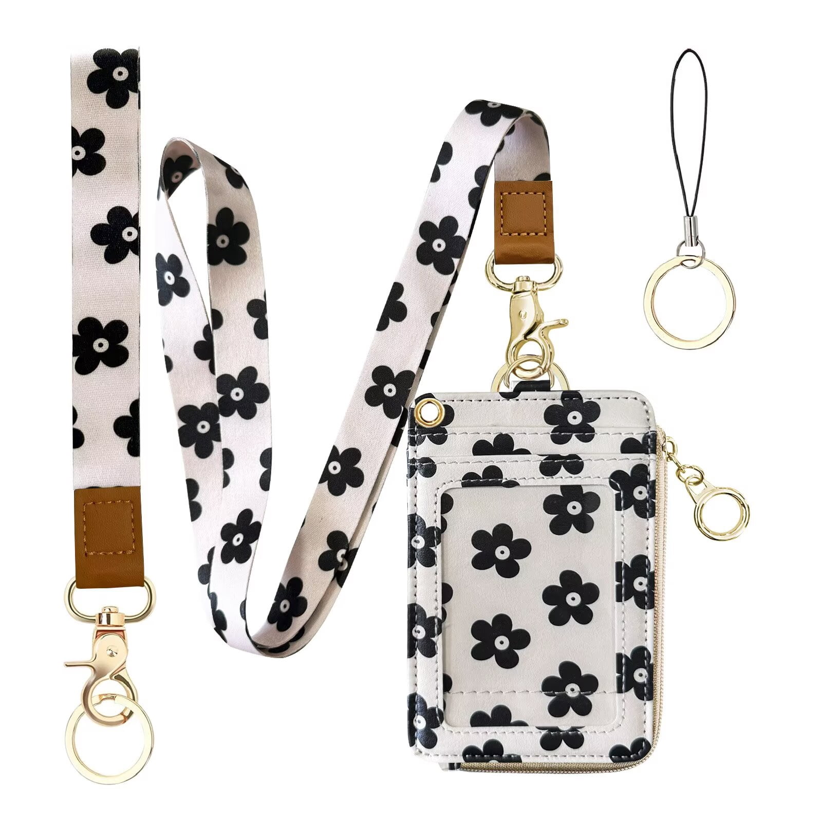 Fintie 2-in-1 ID Badge Holder & Lanyard Wallet – RFID Protected Card Holder With Wrist & Neck Strap