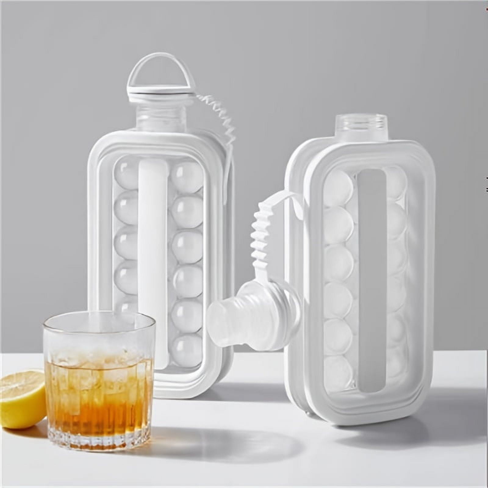 2 in 1 Ice Ball Mold Ice Cube Maker Water Bottle Ice Tray