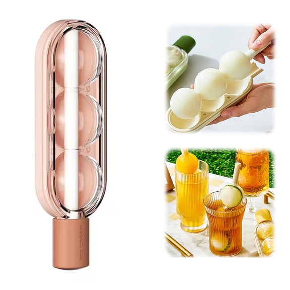2-in-1 Ice Cube Mold & Popsicle Maker with Integrated Straw for Cocktails, Whiskey, Drinks