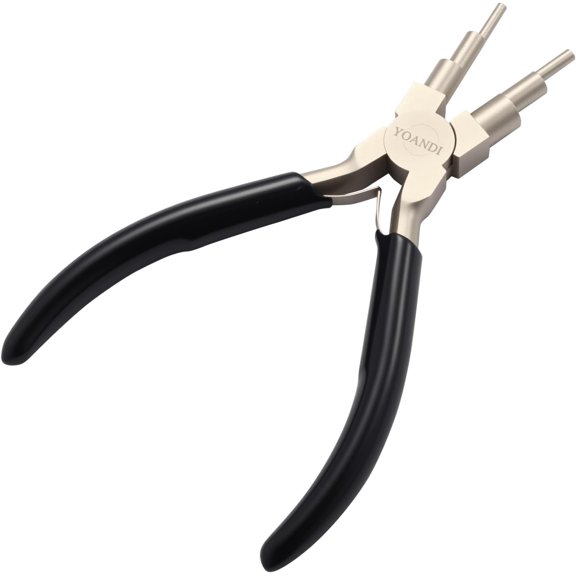 2-in-1 Jewelry Pliers & Wire Looping Tool, High-Carbon Steel Bail Making Pliers with 2-9mm Adjustable Jaws, Professional Hand Wire Wrapping Jewelry Making Supplies
