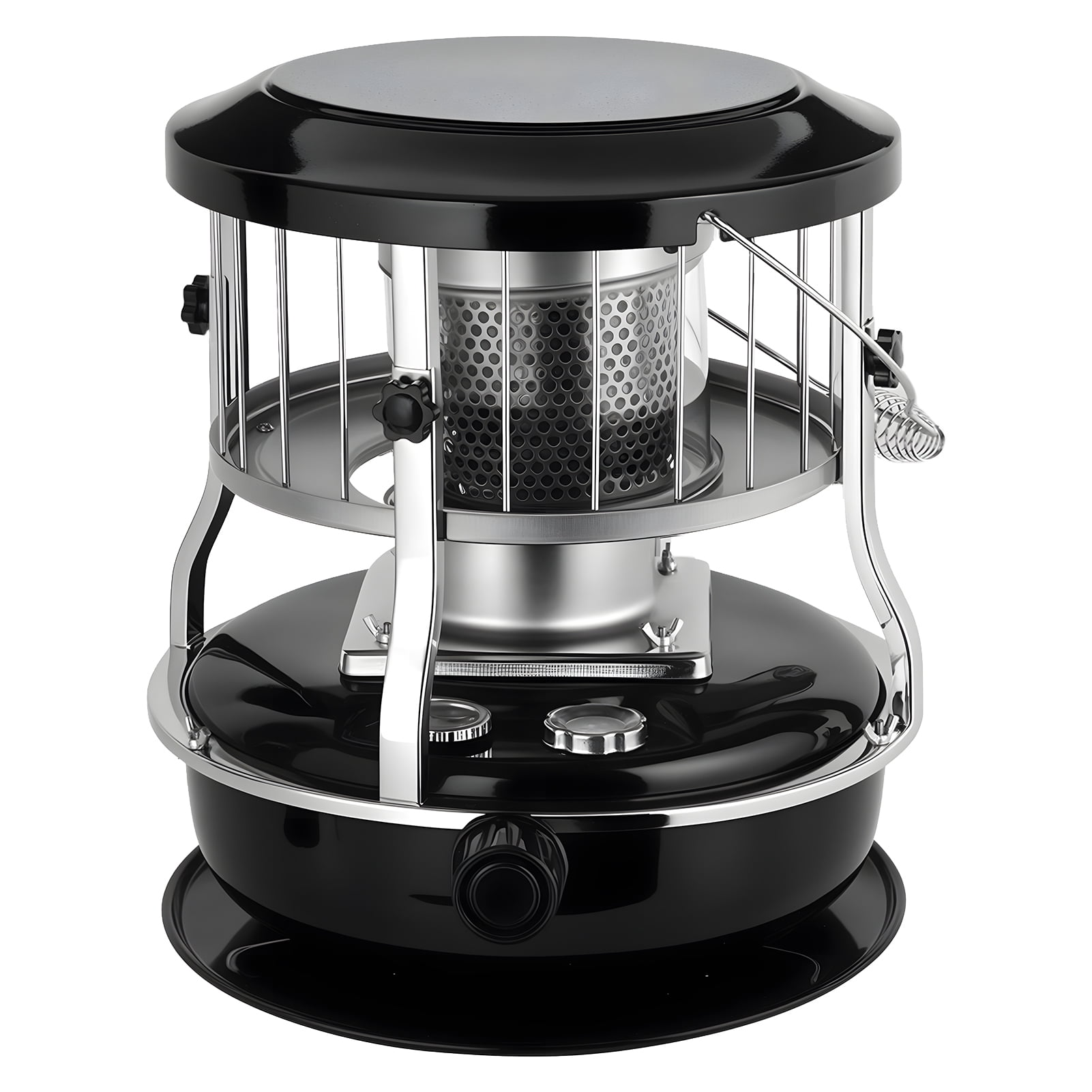 2-in-1 Kerosene Heater & Stove 9000 BTU, Portable Non-Electric Indoor/Outdoor Radiant Heater for Camping, Cooking, Emergency Heat
