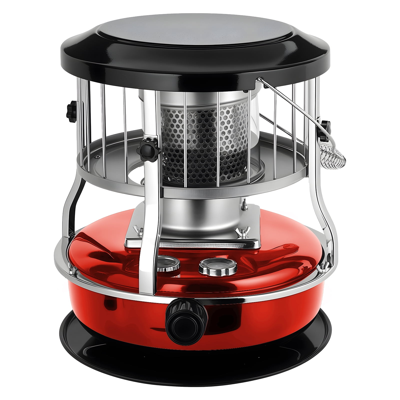 2-in-1 Kerosene Heater & Stove 9000 BTU, Portable Non-Electric Indoor/Outdoor Radiant Heater for Camping, Cooking, Emergency Heat