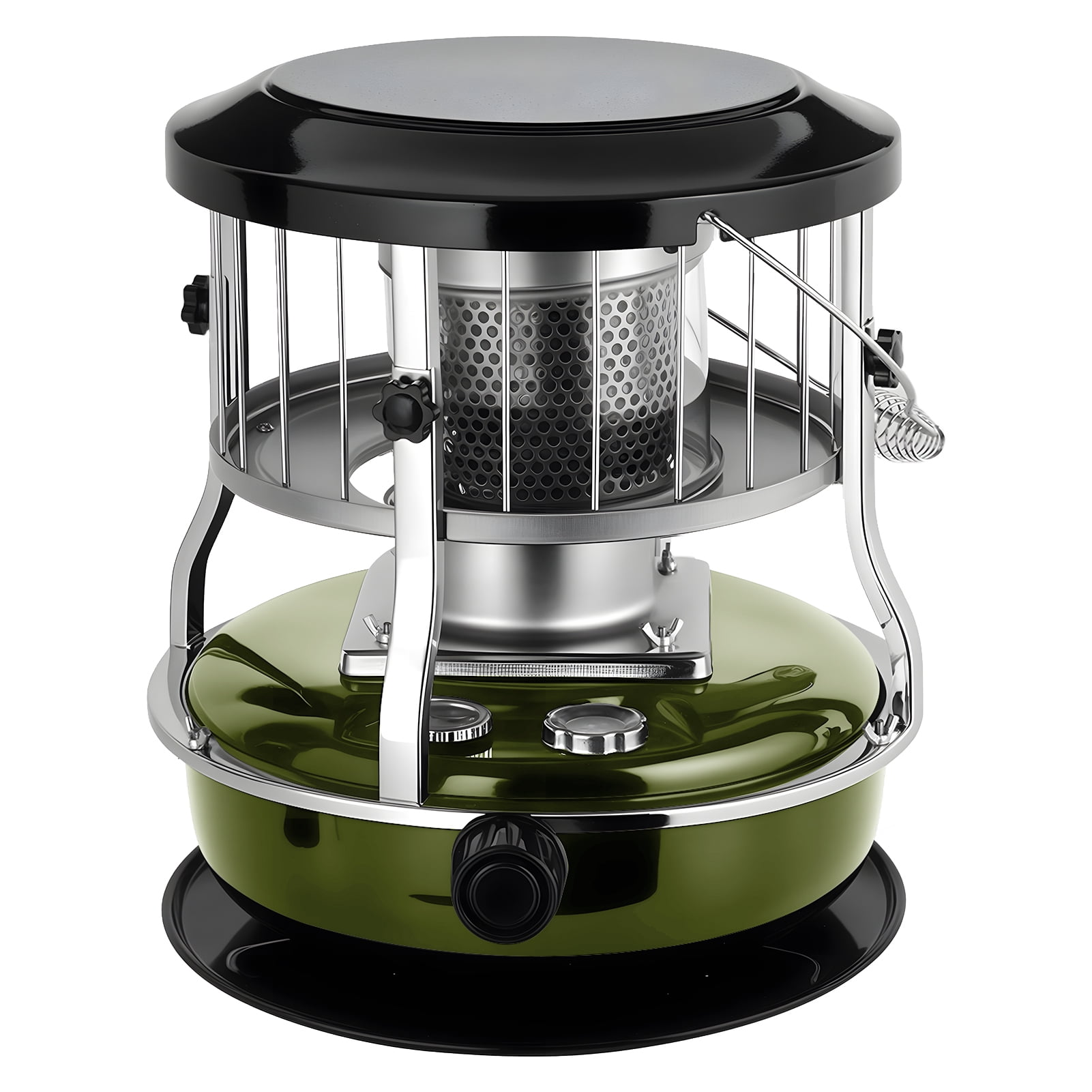 2-in-1 Kerosene Heater & Stove 9000 BTU, Portable Non-Electric Indoor/Outdoor Radiant Heater for Camping, Cooking, Emergency Heat